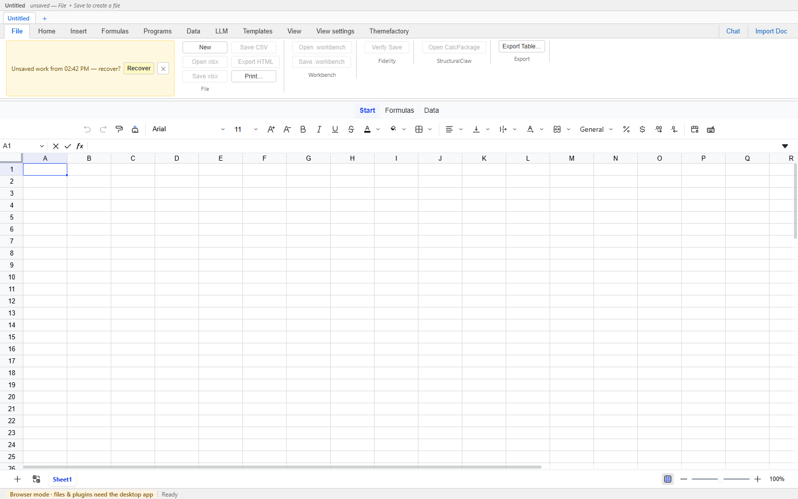 AI chat panel answering a question about the data in the sheet