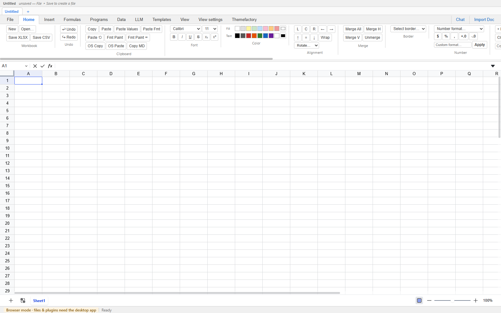 SpreadsheetCook ribbon showing the Home tab